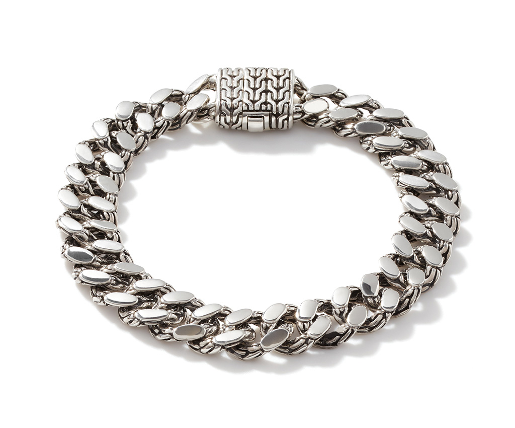 Chain Curb 純銀手鏈